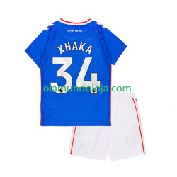 Camisola Sunderland Granit Xhaka 34 Criança Equipamento Segundo 2025-2026 Manga Curta